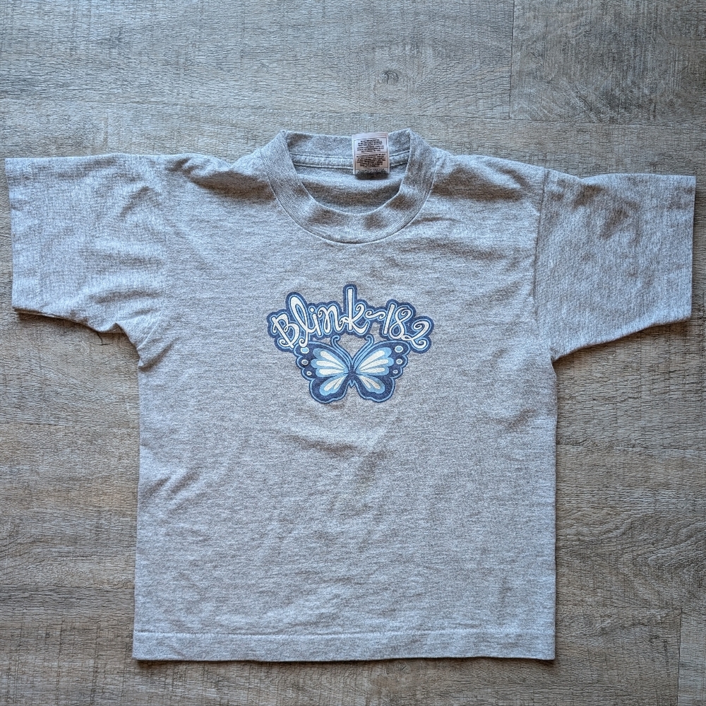 Blink 182 Vintage Butterfly Y2K Tee Youth Medium. Extremely Rare!